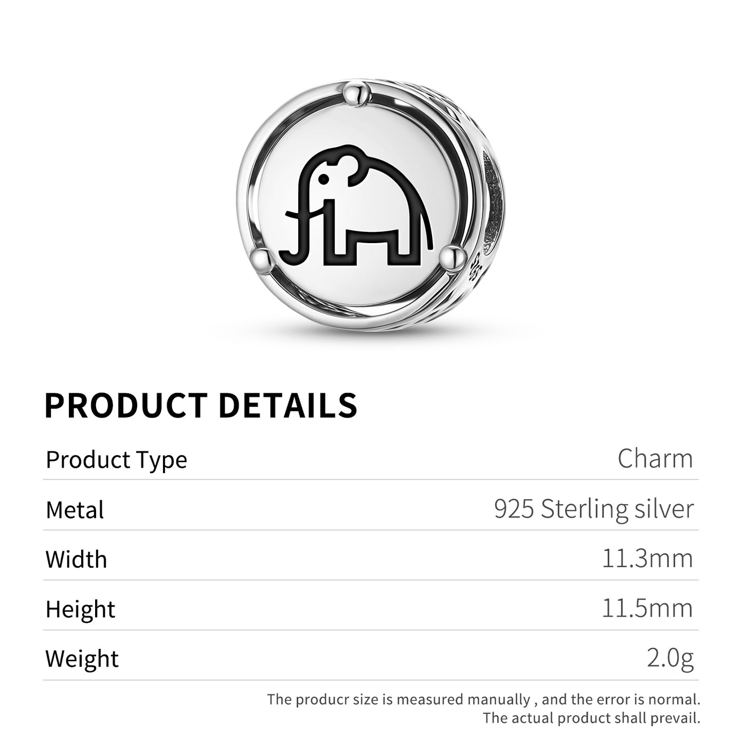 ELEPHANT Animal Symbols Charm