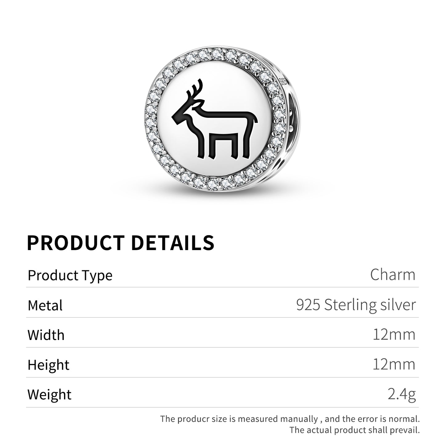 DEER Animal Symbols Charm
