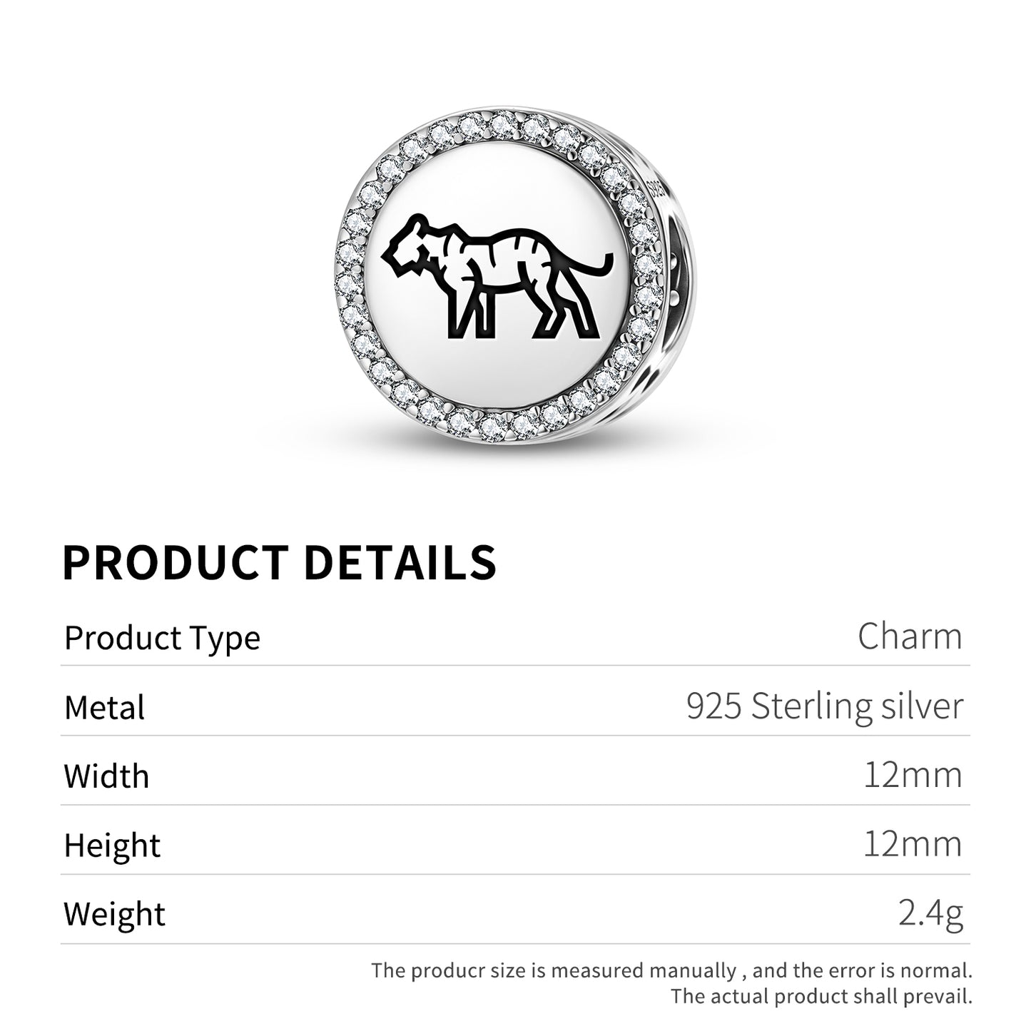 TIGER Animal Symbols Charm