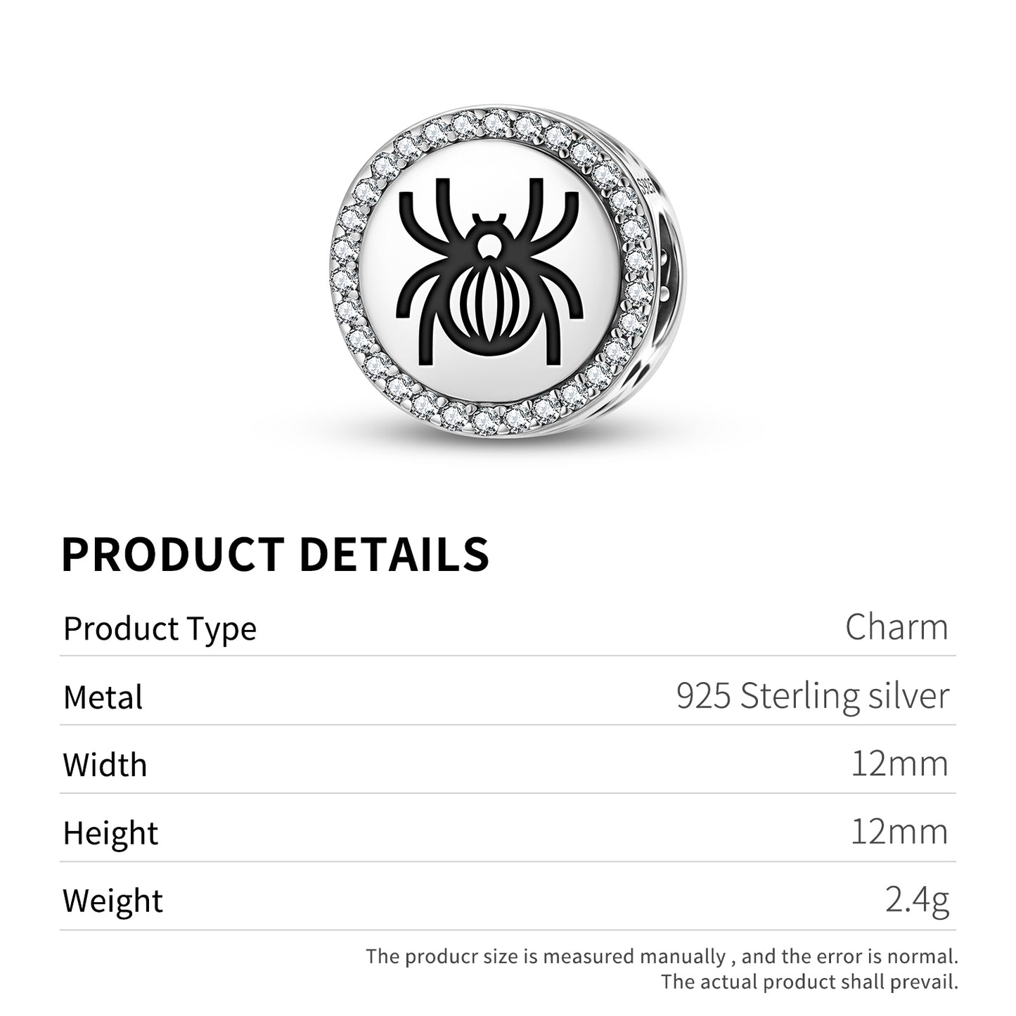 SPIDER Animal Symbols Charm