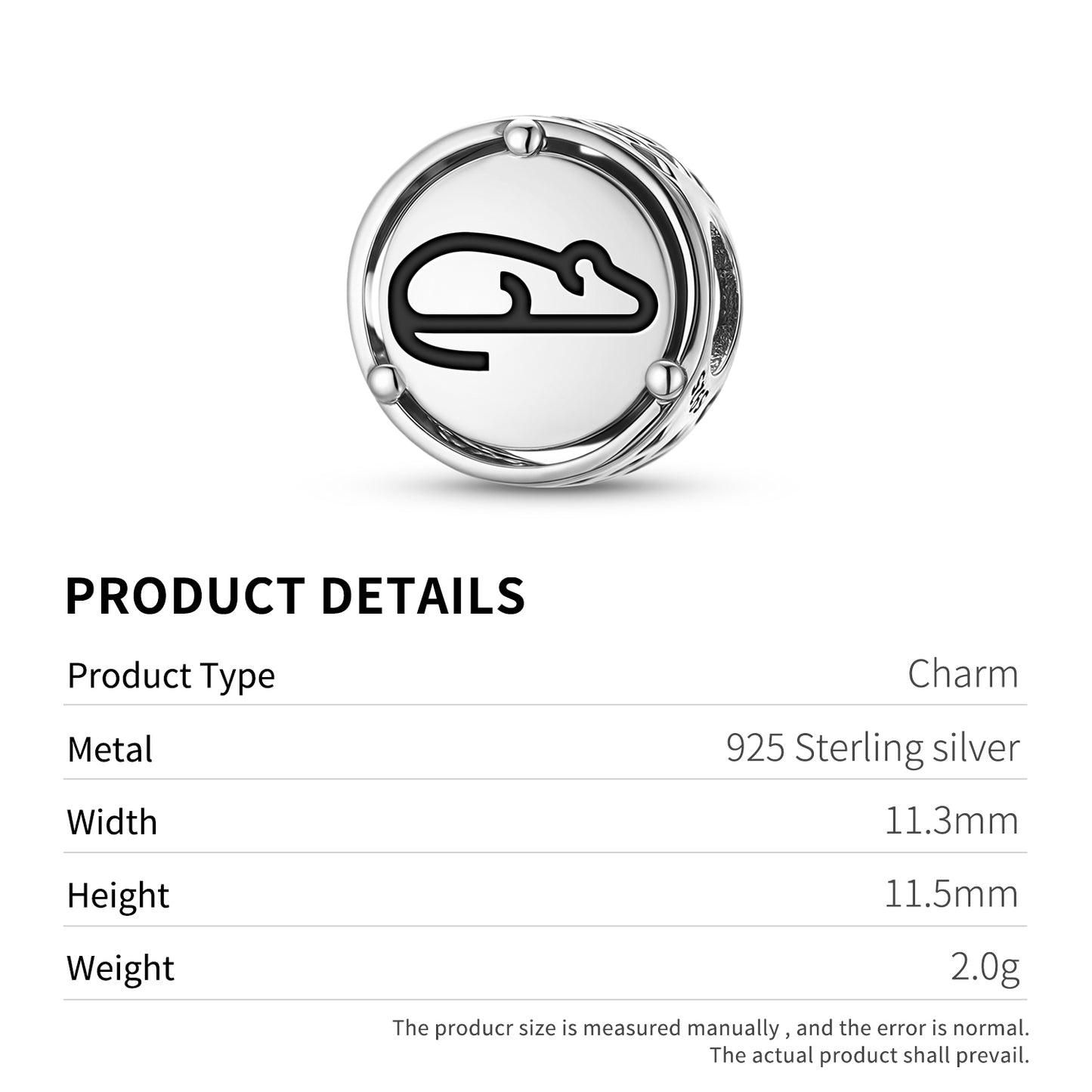 MOUSE Animal Symbols Charm