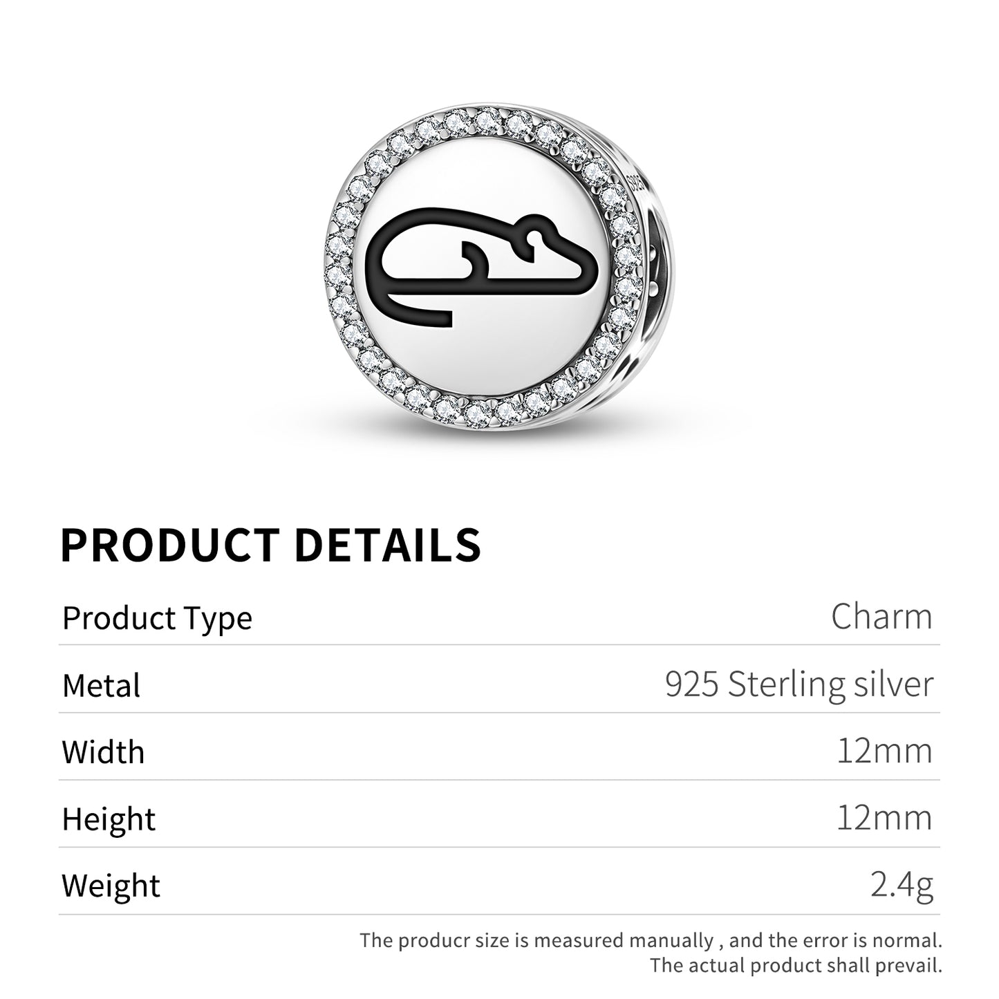 MOUSE Animal Symbols Charm