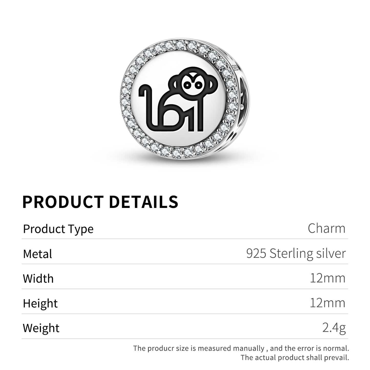 MONKEY Animal Symbols Charm