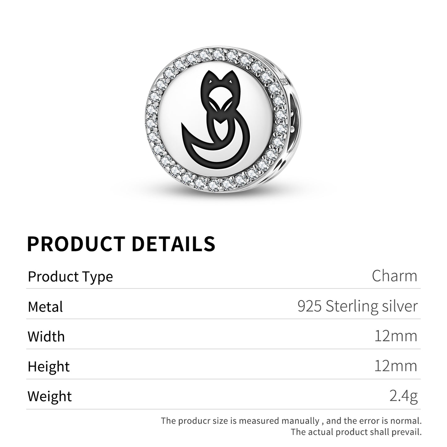 FOX Animal Symbols Charm