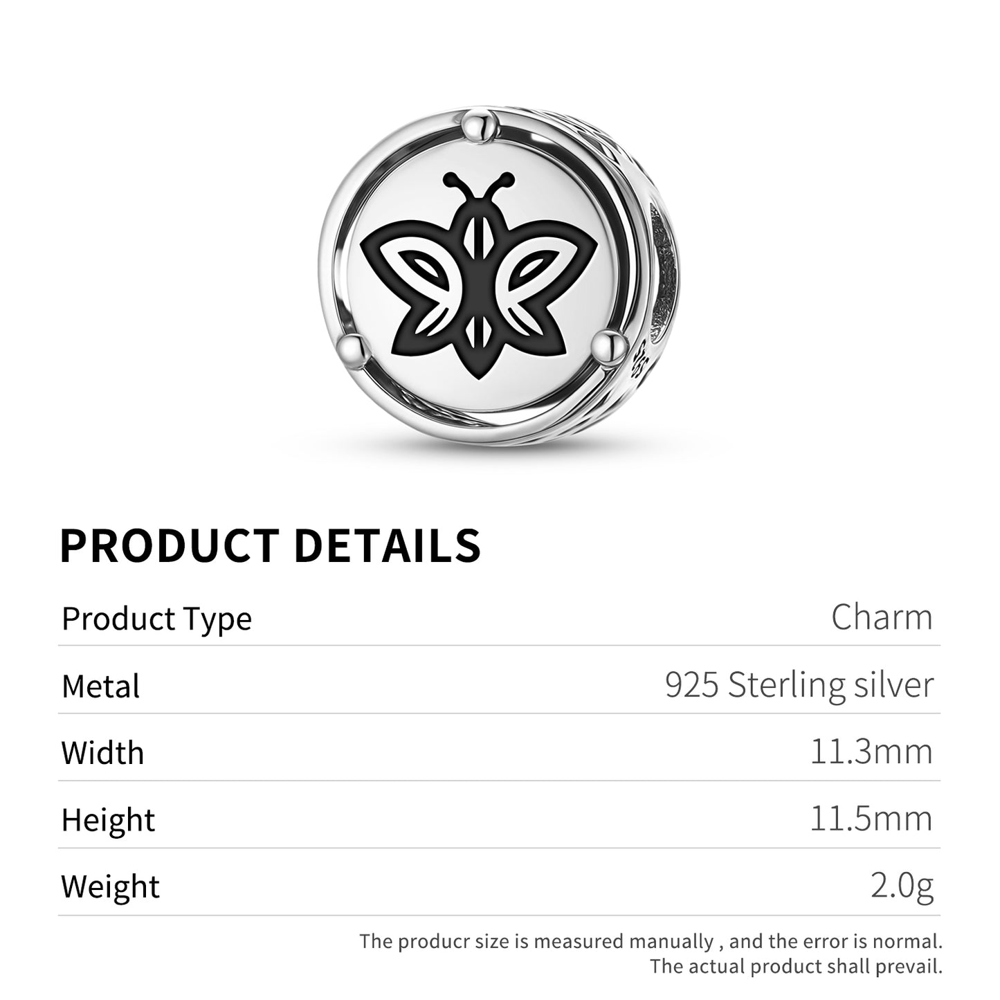 BUTTERFLY Animal Symbols Charm