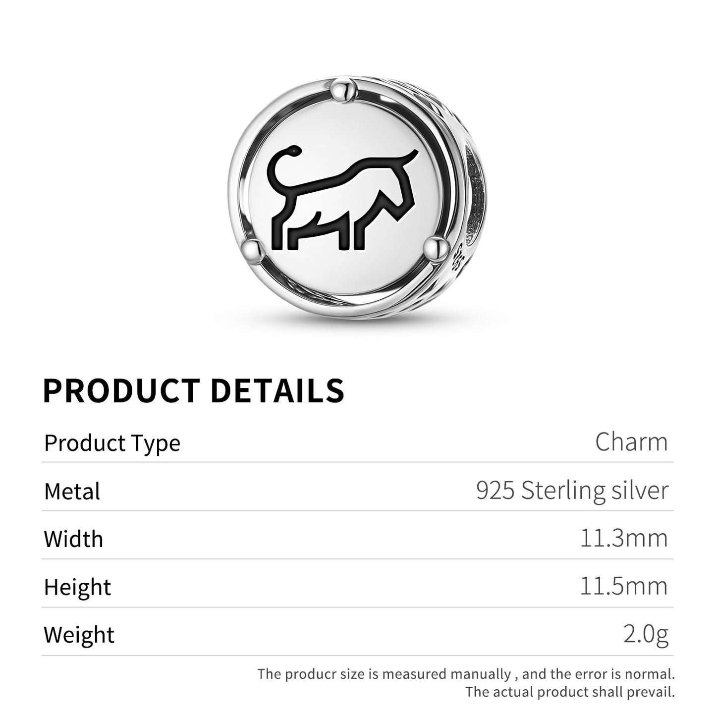 BULL Animal Symbols Charm