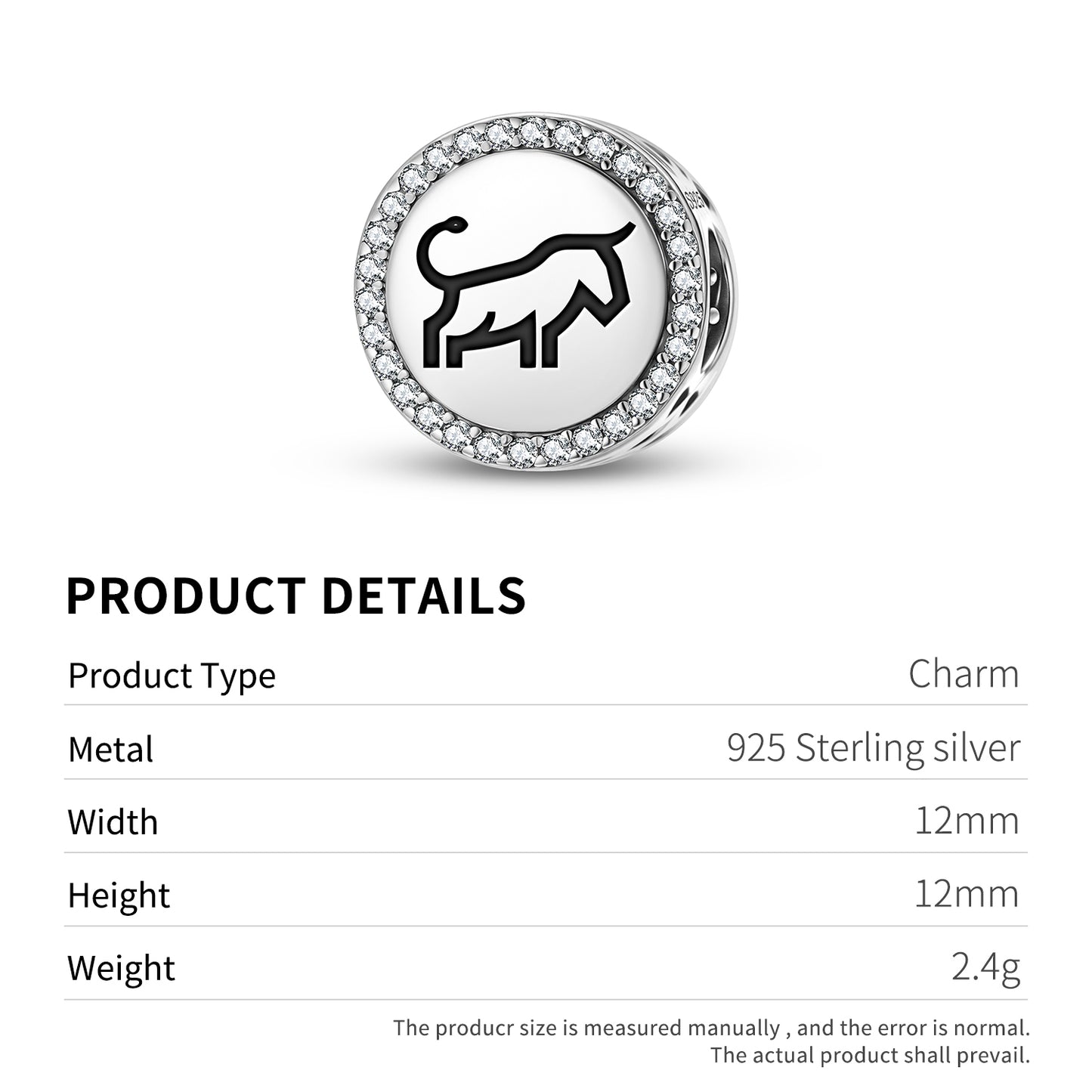 BULL Animal Symbols Charm
