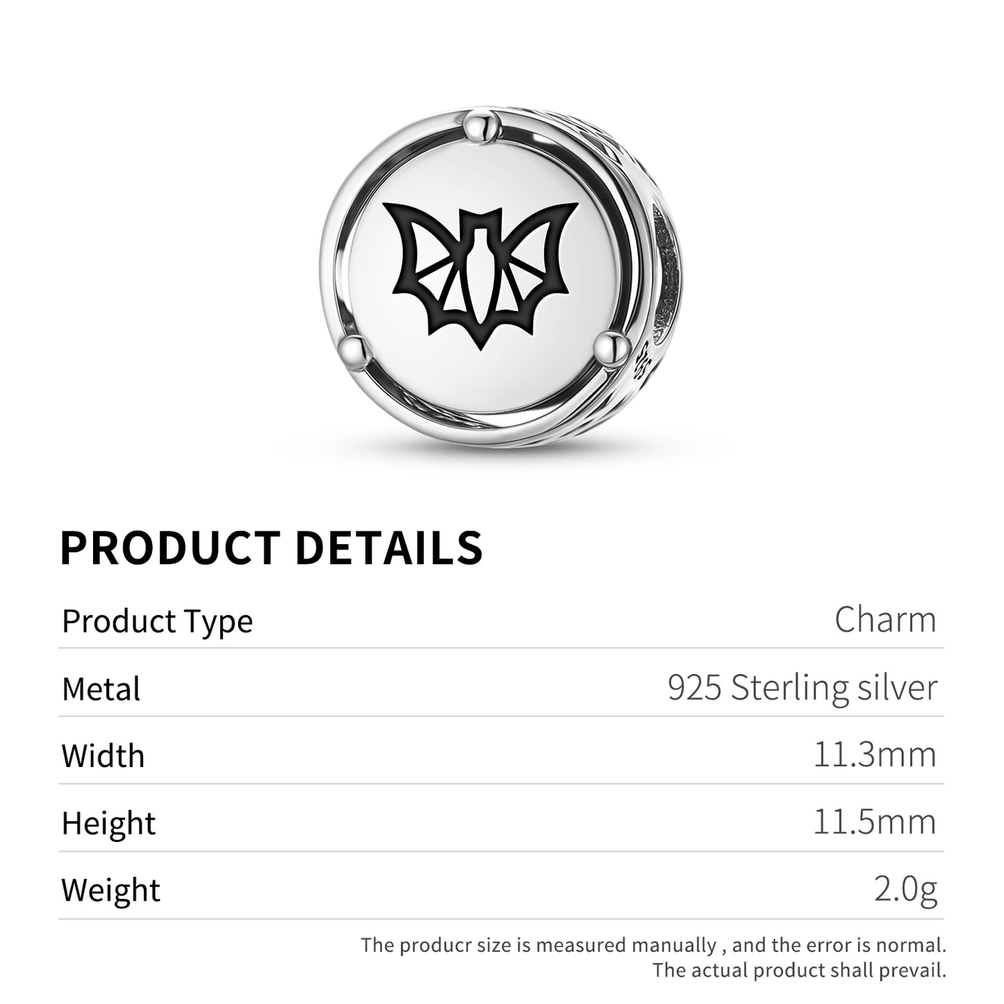 BAT Animal Symbols Charm