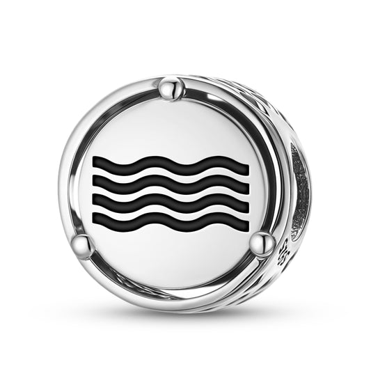 Water Mu Lemurian Symbols Charm