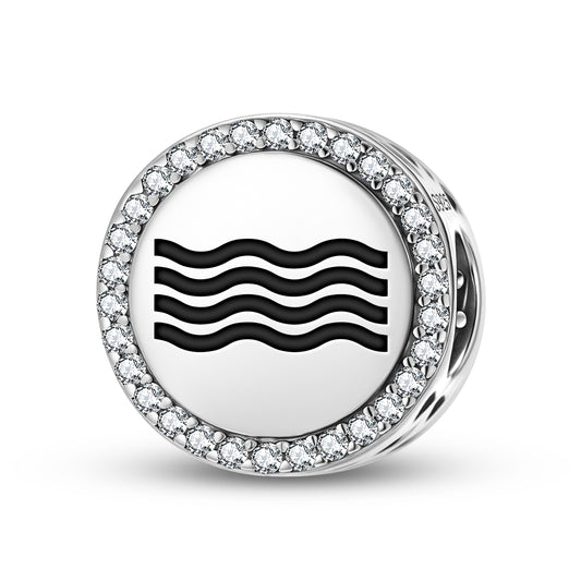 Water Mu Lemurian Symbols Charm