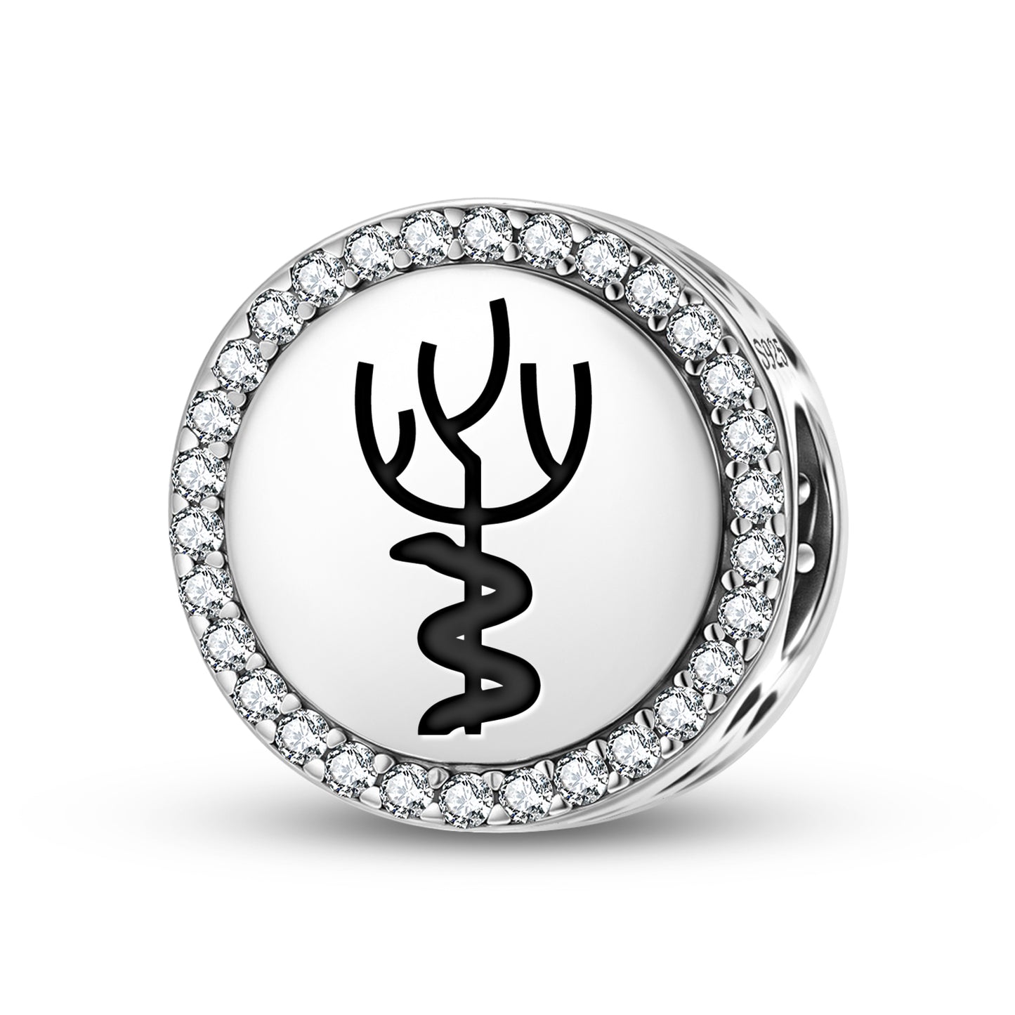 Tree of Life and Serpent Mu Lemurian Symbols Charm