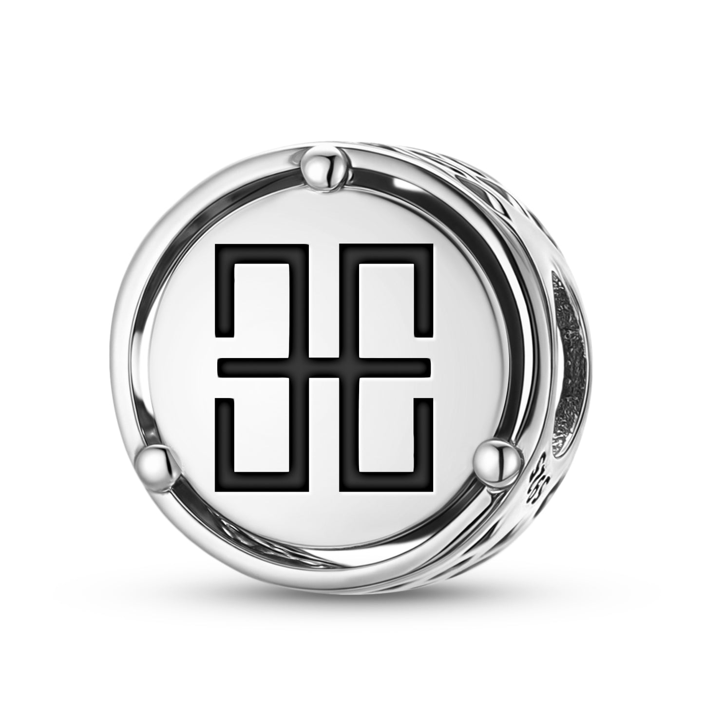 The Cross of The Moon Latvian Symbols Charm