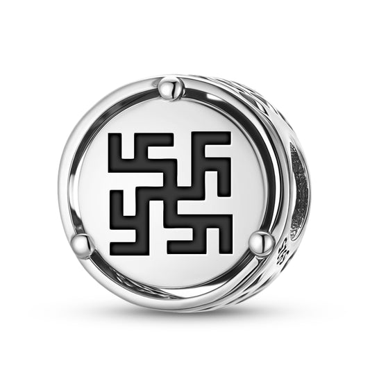 Thunder cross Latvian Symbols Charm