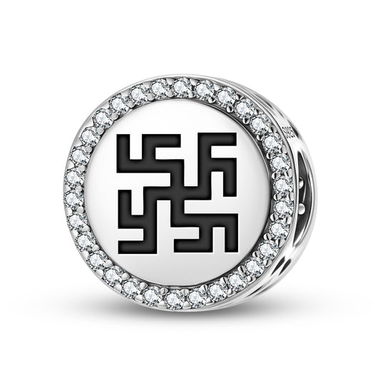 Thunder cross Latvian Symbols Charm