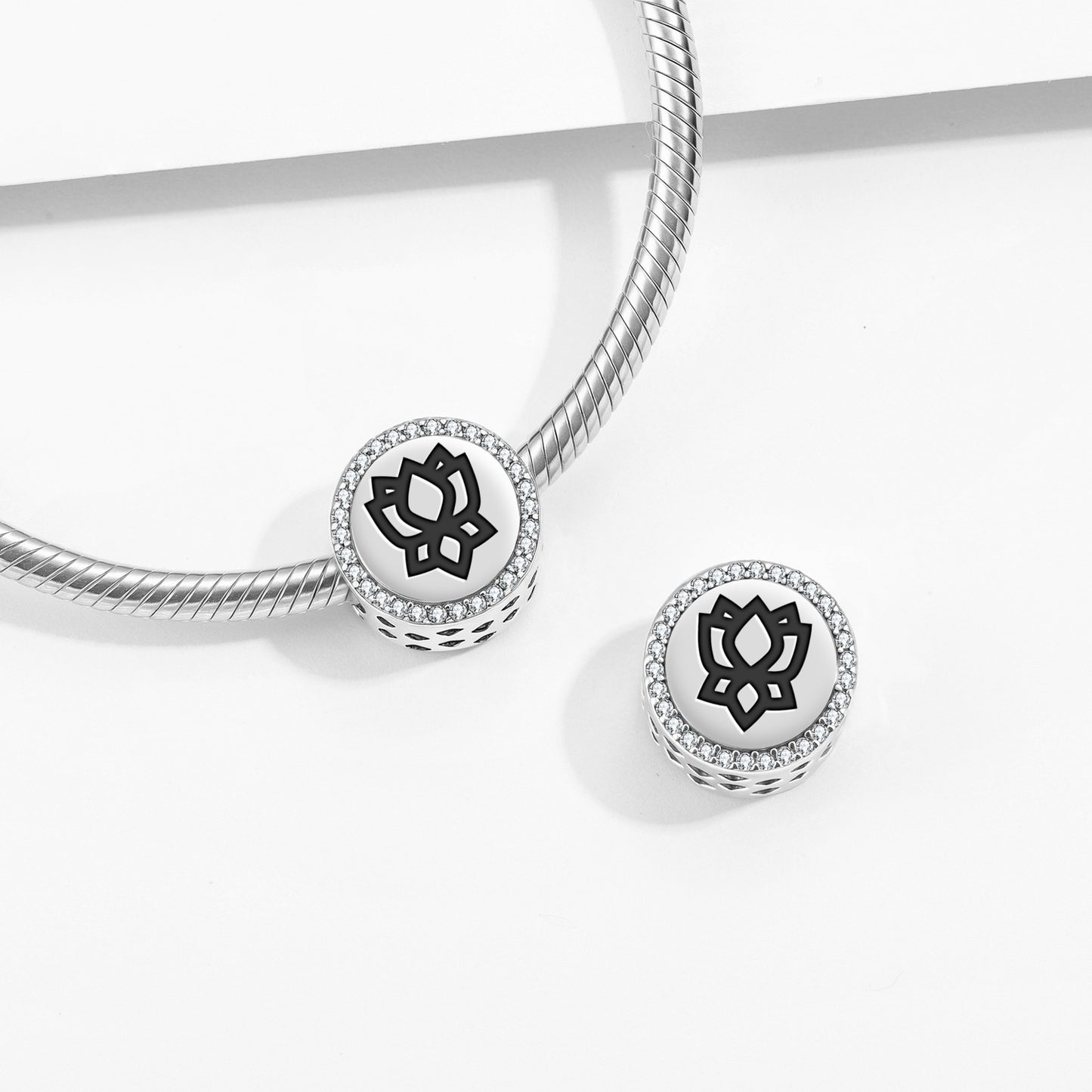 Padme – Lotus Ashtamangala Symbols Charm