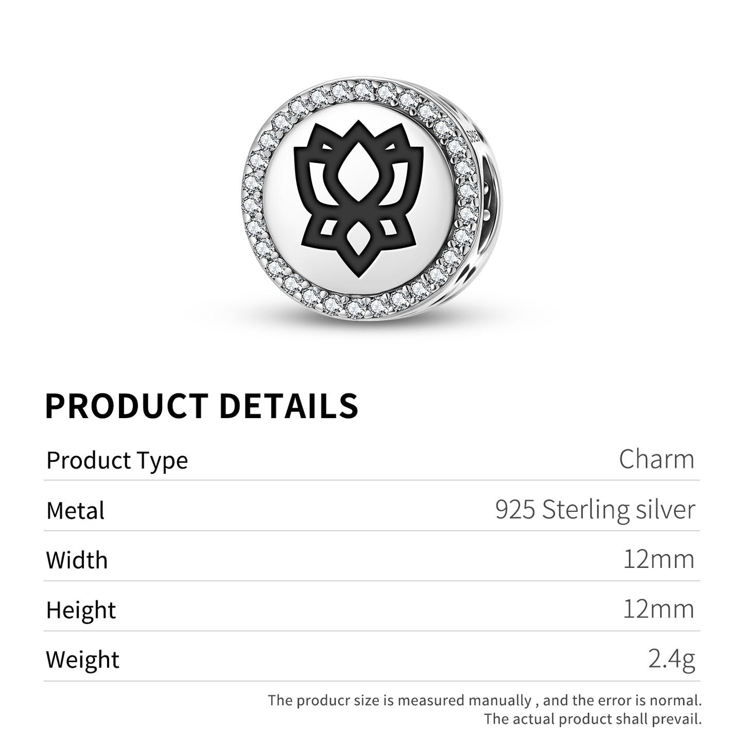 Padme – Lotus Ashtamangala Symbols Charm