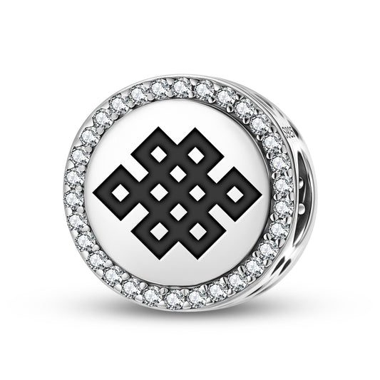 Shrivatsa – Endless Knot Ashtamangala Symbols Charm