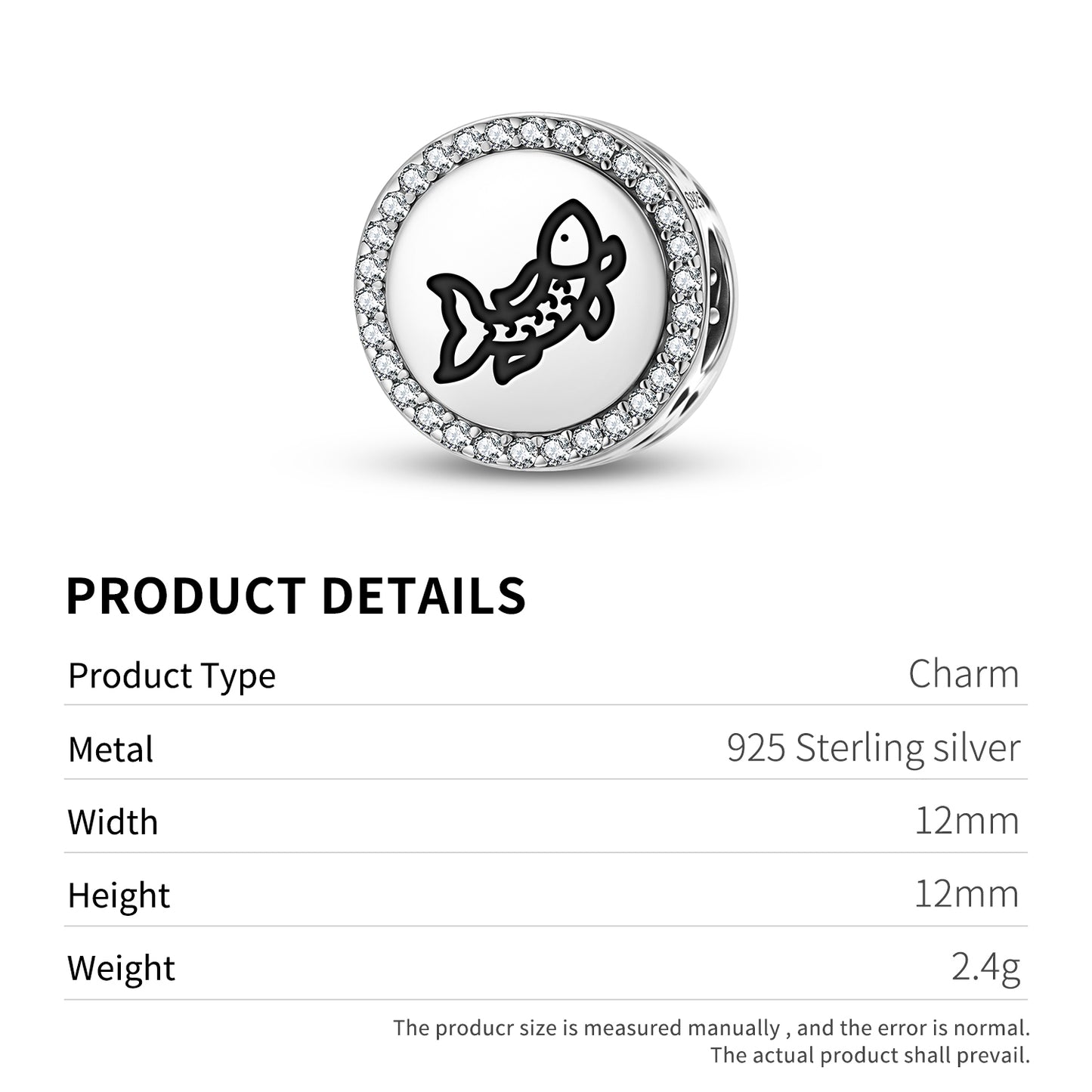 Goldfish Chinese Symbols Charm