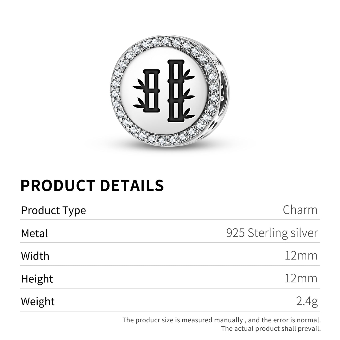 Bamboo Chinese Symbols Charm