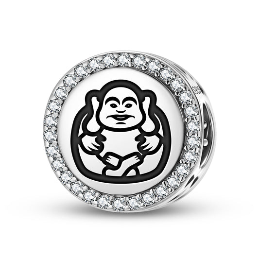 Laughing Buddha Chinese Symbols Charm
