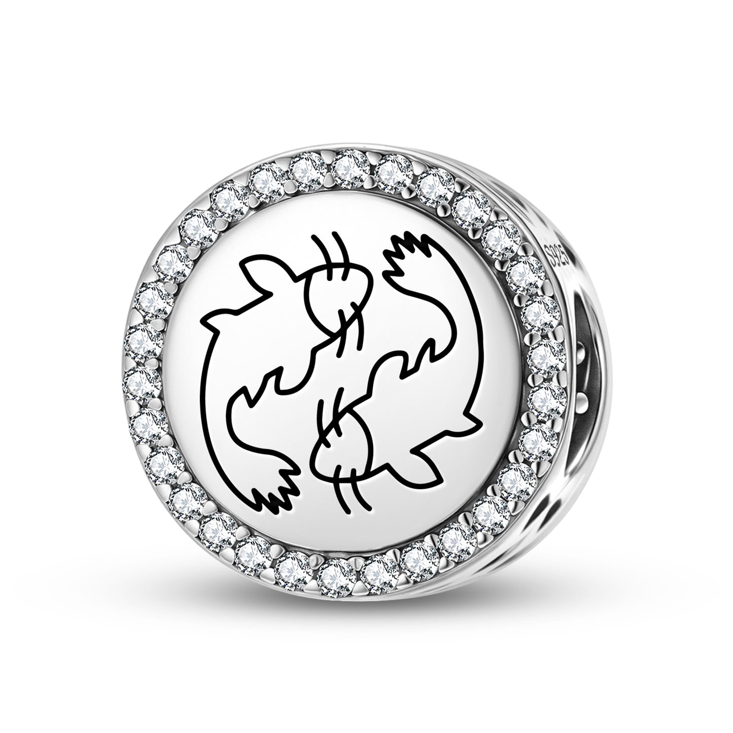 Double Fish Feng shui Symbols Charm