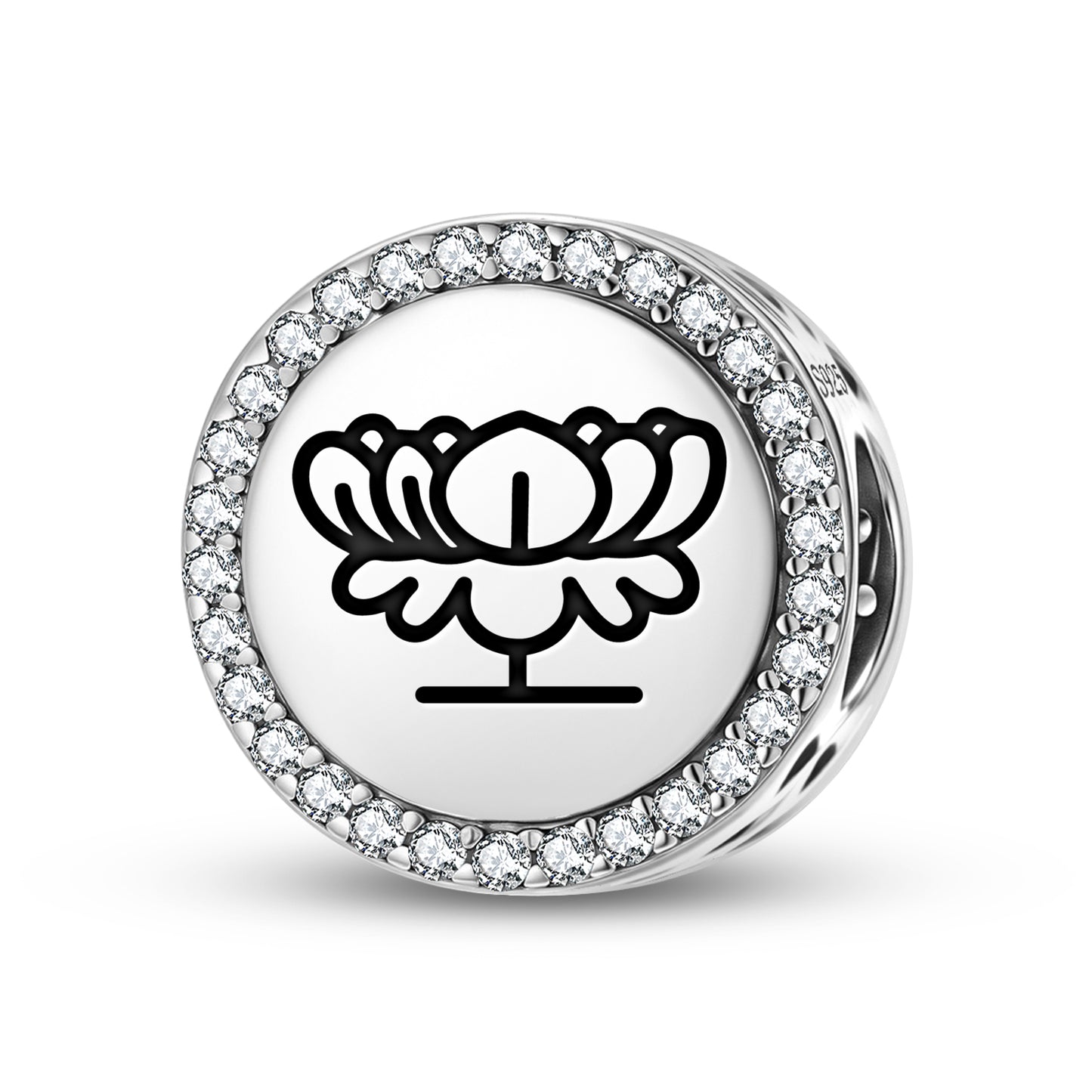 Blue Lotus Jainism Symbols Charm