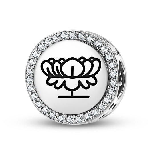 Blue Lotus Jainism Symbols Charm