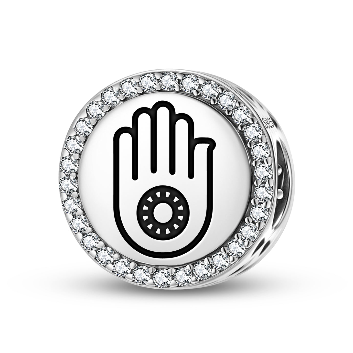 Jain Hand Symbol Jainism Symbols Charm