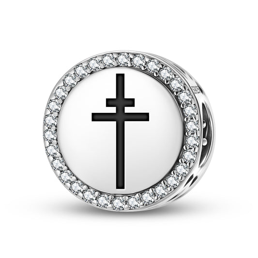 Patriarchal Cross Christianity Symbols Charm