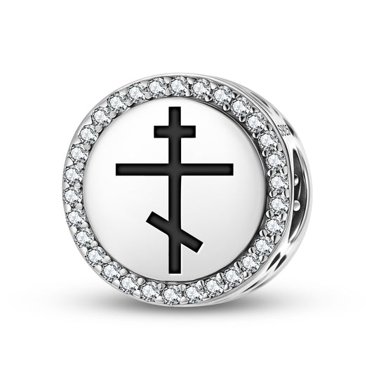 Orthodox cross Christianity Symbols Charm