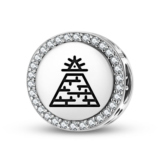 Pyramid Freemasonry Symbols Charm