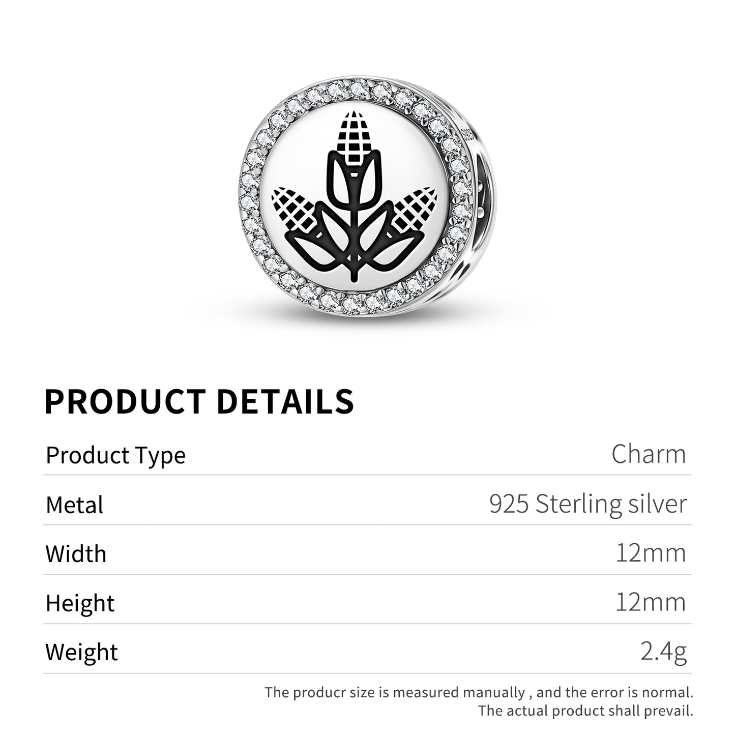 Sheaf of Corn Freemasonry Symbols Charm