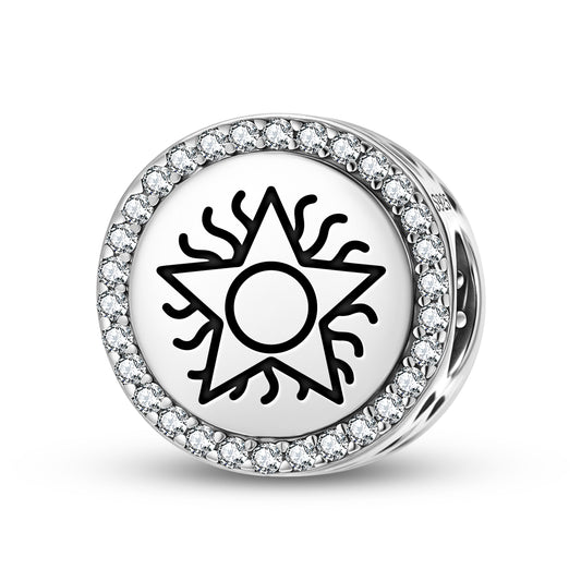 Blazing Star Freemasonry Symbols Charm