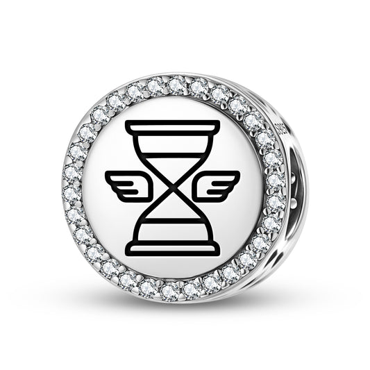 Hourglass Freemasonry Symbols Charm