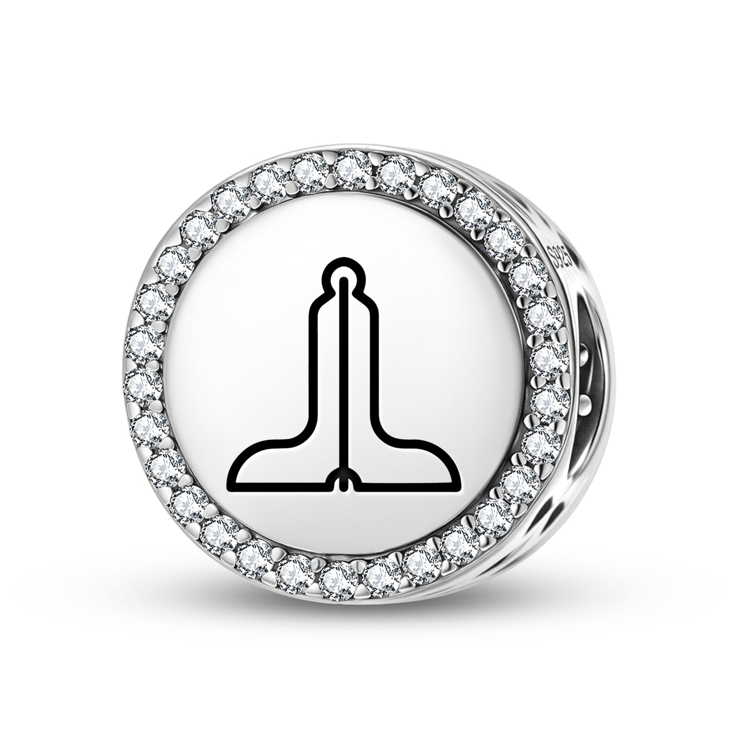 Level Freemasonry Symbols Charm