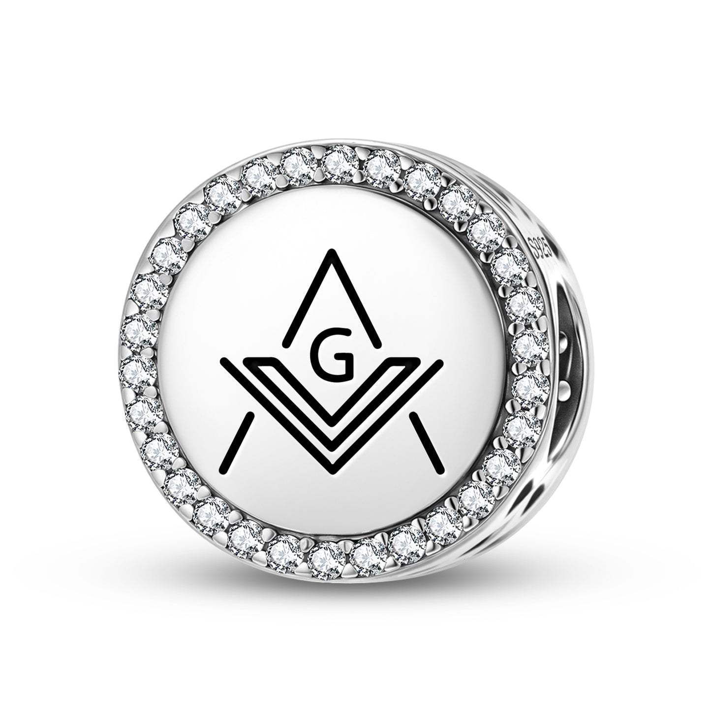 Square and Compass Freemasonry Symbols Charm