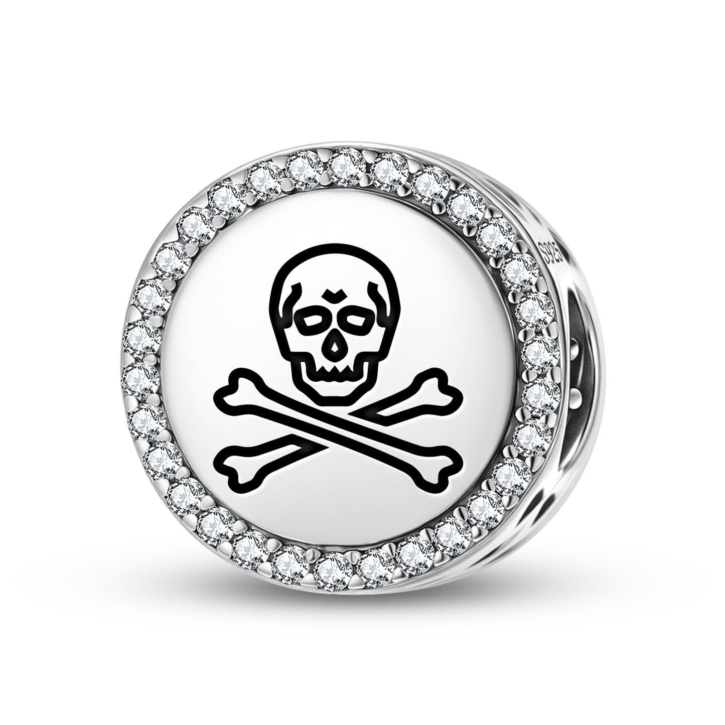 Black Sam Jolly Roger Pirate Flags Symbols Charm