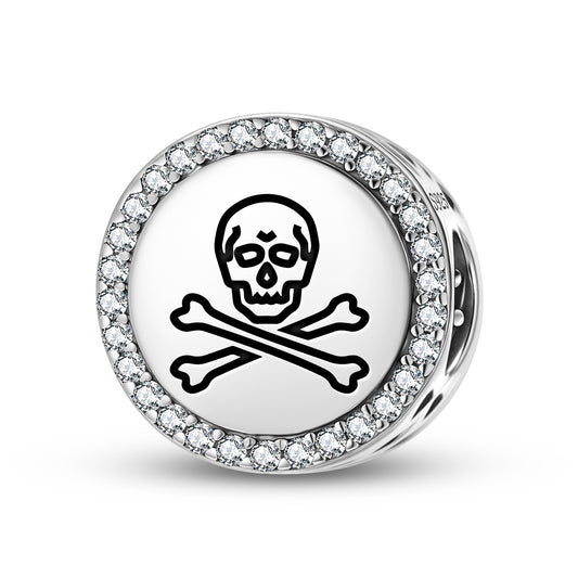 Black Sam Jolly Roger Pirate Flags Symbols Charm