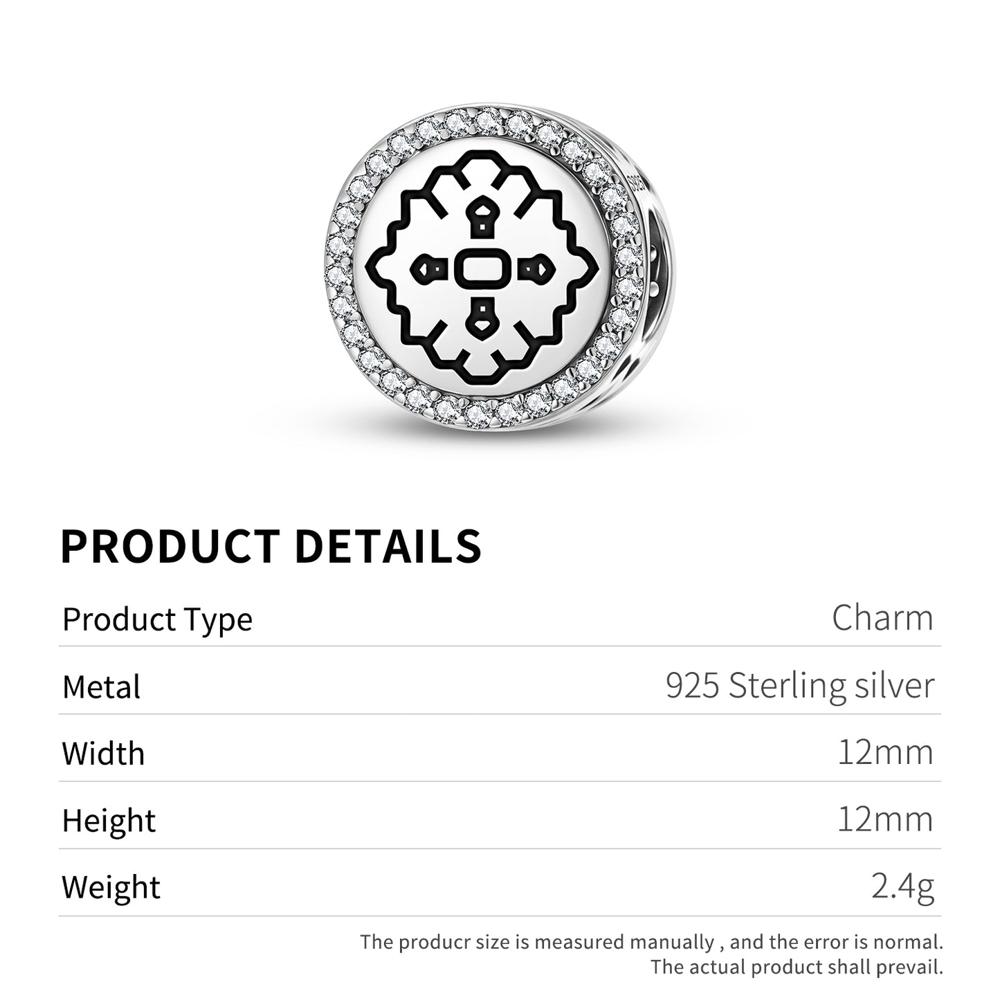 Rose Persian Symbols Charm