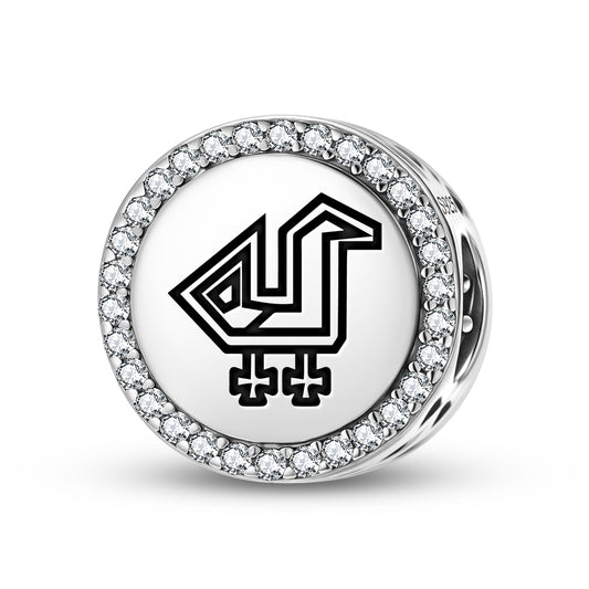 Chicken and Rooster Persian Symbols Charm