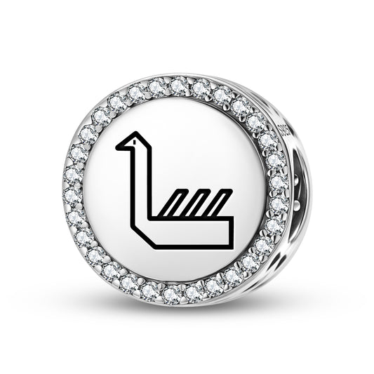 Swan Duck Persian Symbols Charm
