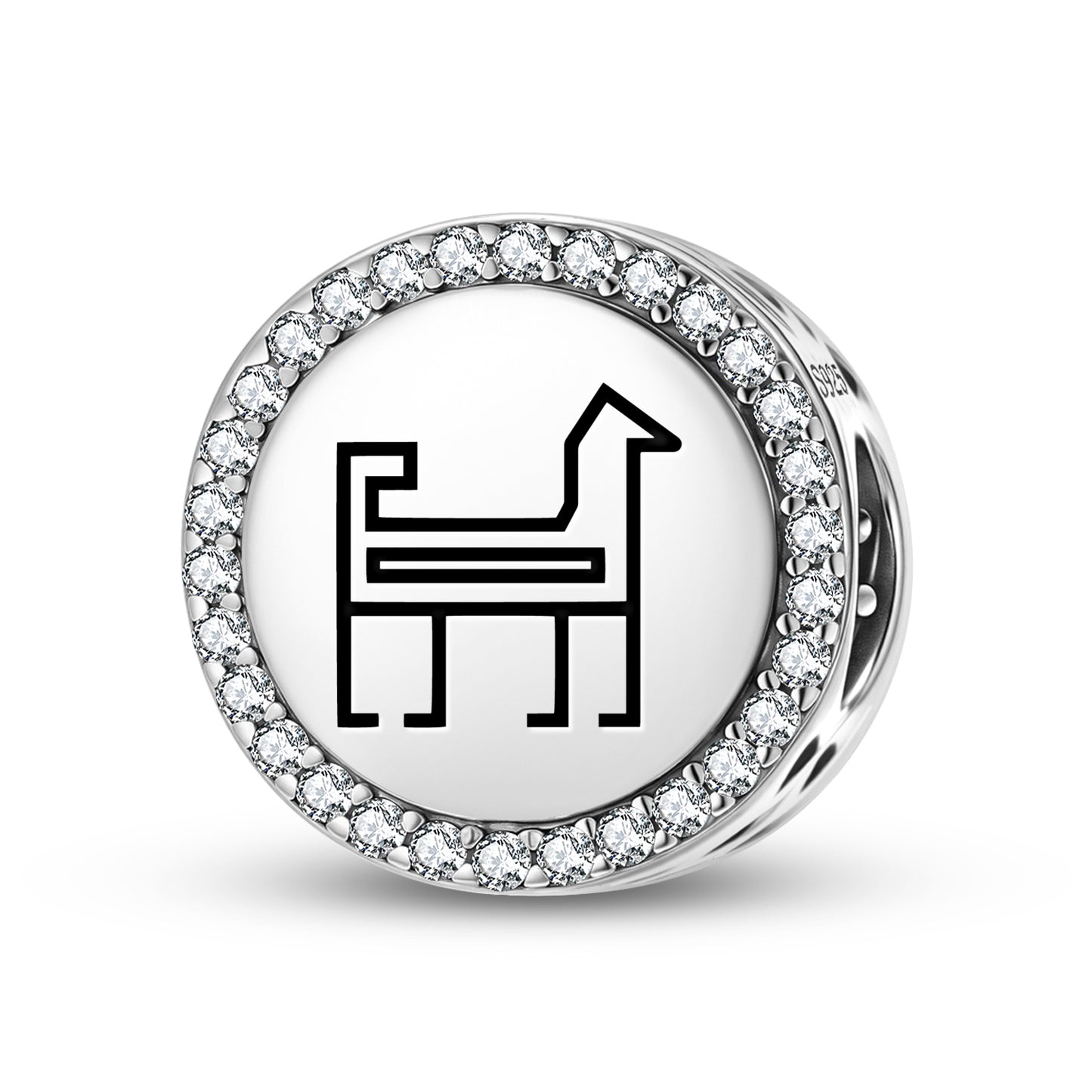 Dog Persian Symbols Charm