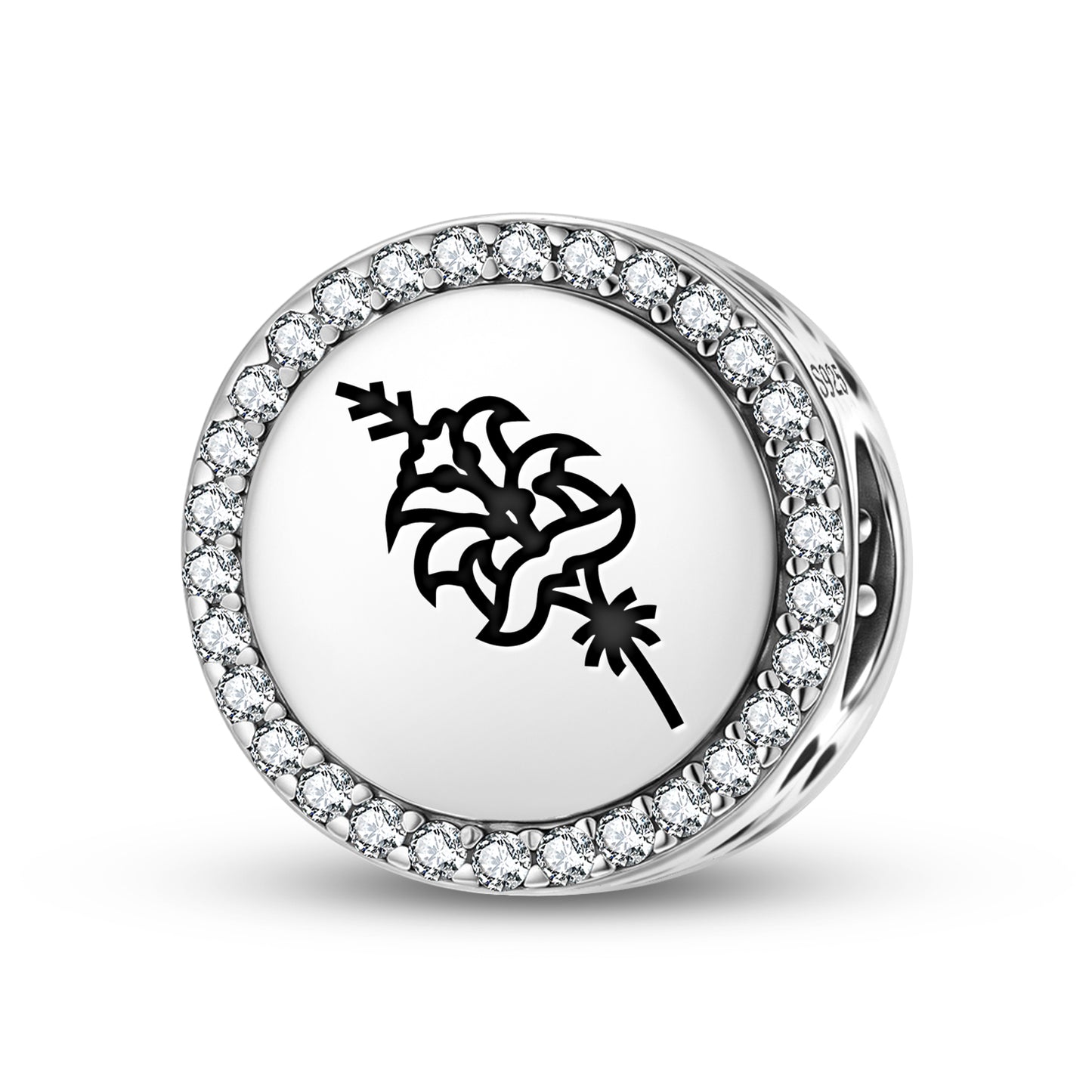 Lily Persian Symbols Charm