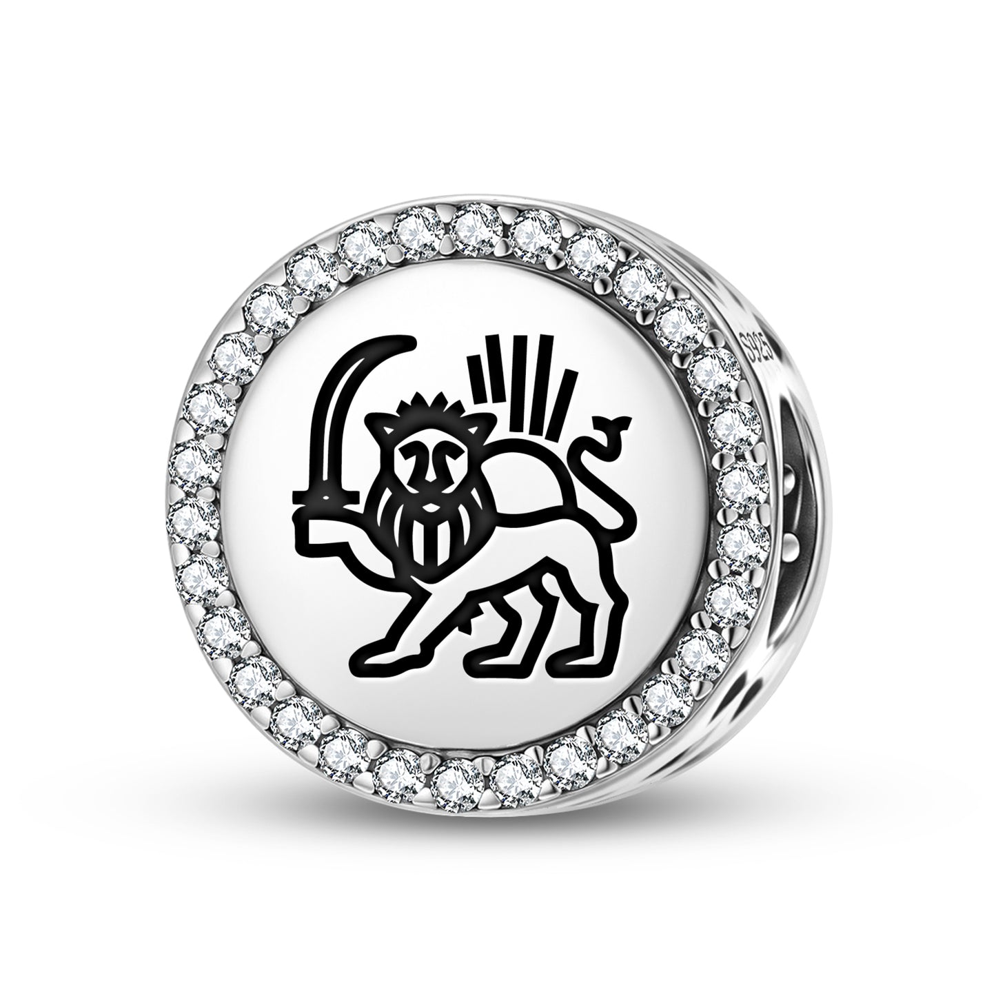 Hvare khshaeta – Sun and Lion Persian Symbols Charm