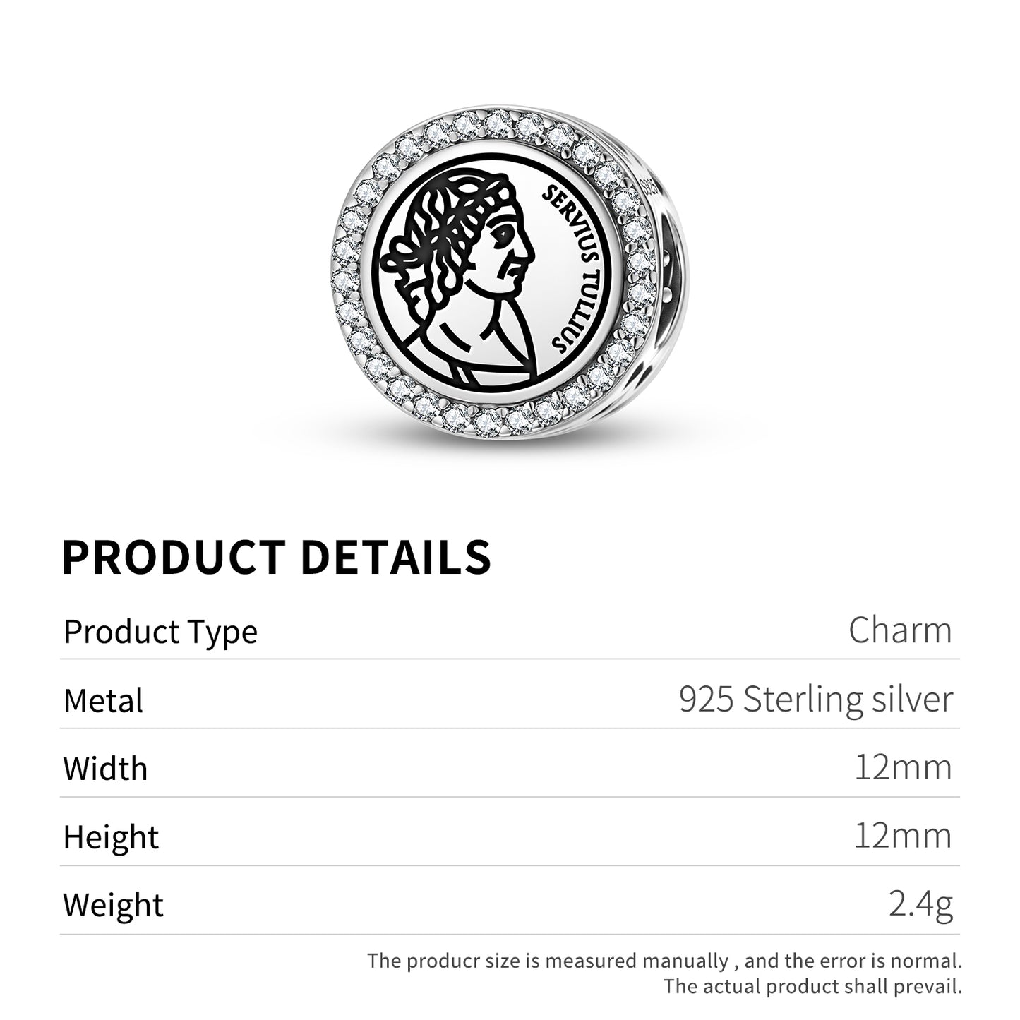 Servius Tullius Roman Empire Symbols Charm