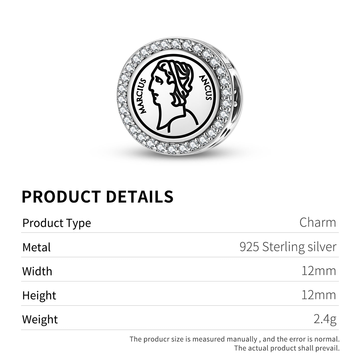 Ancus Marzio Roman Empire Symbols Charm