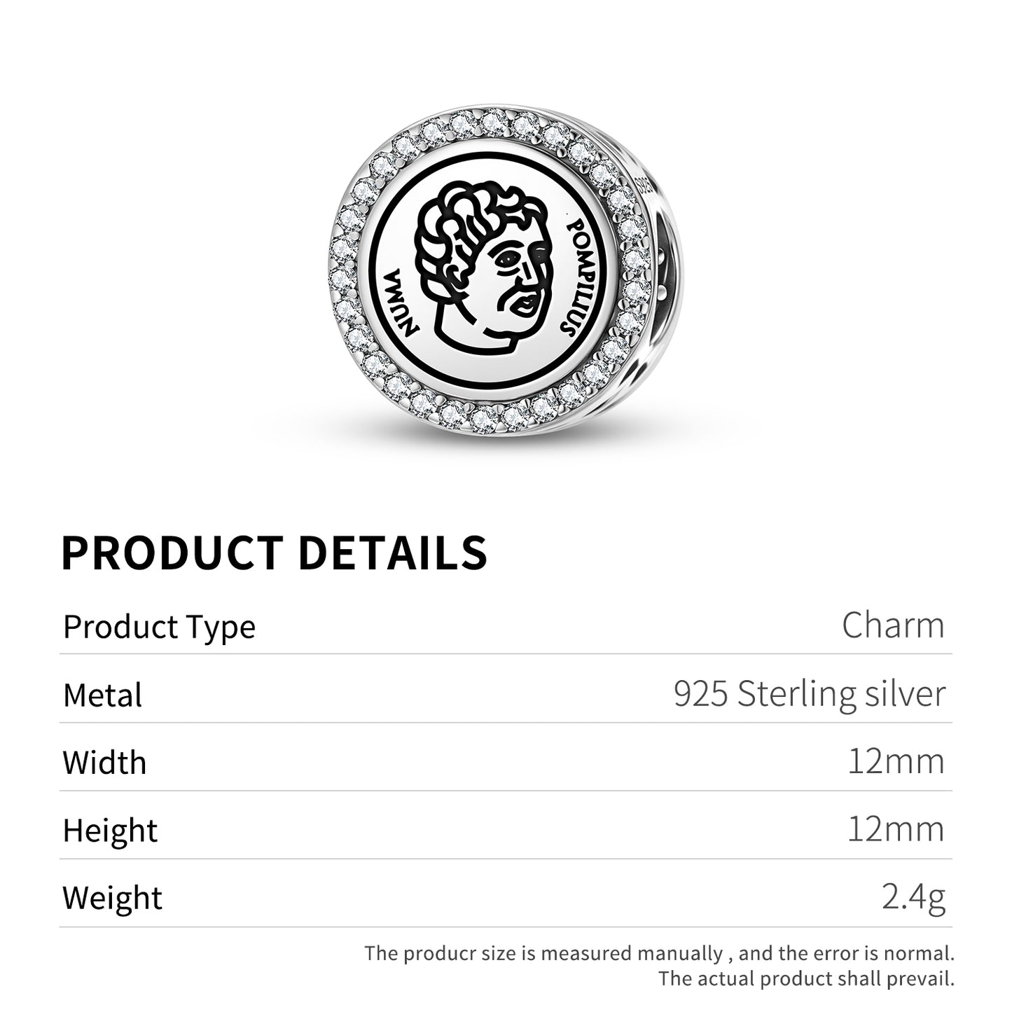 Numa Pompilius Roman Empire Symbols Charm