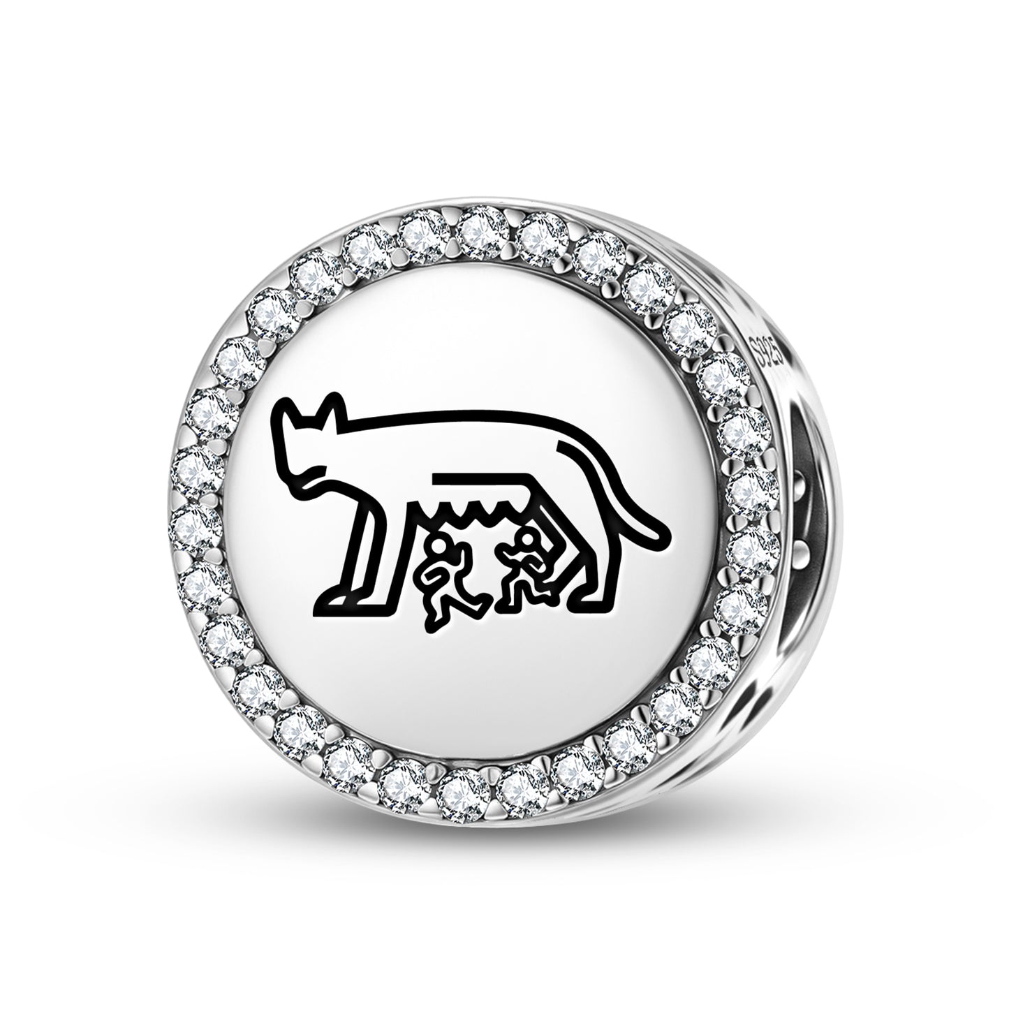 Capitoline she-wolf Roman Empire Symbols Charm