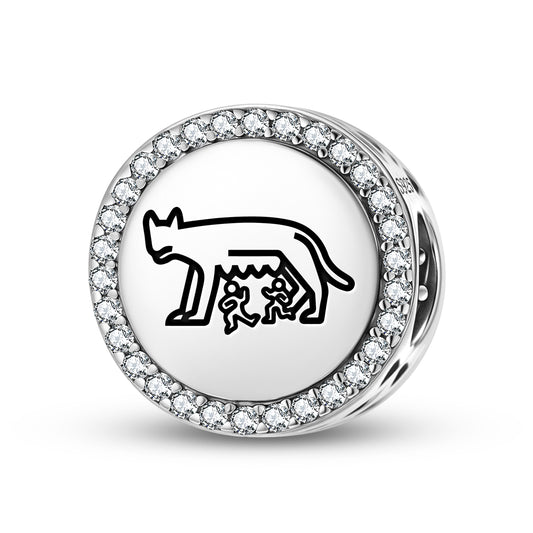 Capitoline she-wolf Roman Empire Symbols Charm
