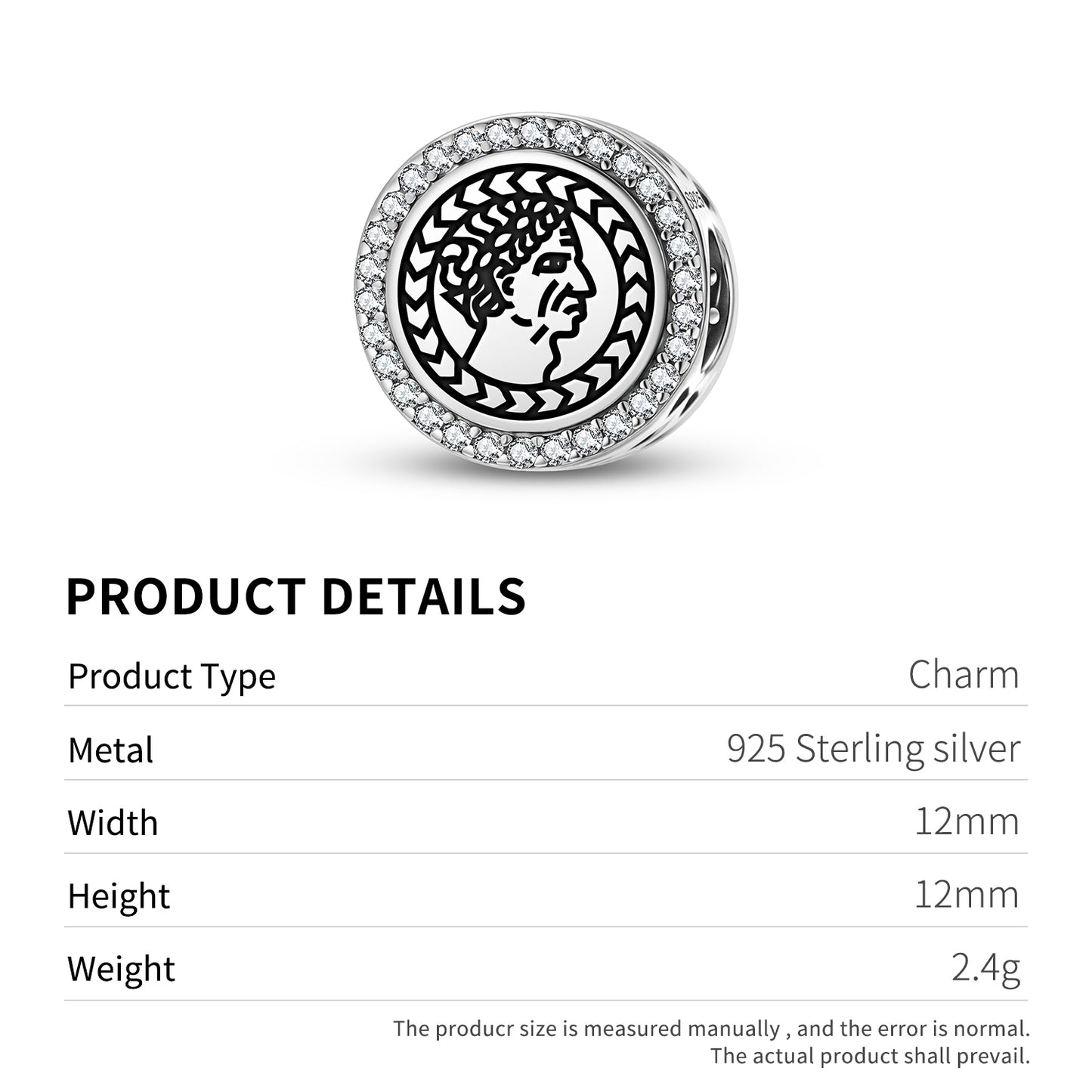 Julius Caesar Roman Empire Symbols Charm